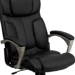 Emma And Oliver High Back Folding Black LeatherSoft Executive Swivel Office Chair With Arms -Online Furniture Store GUEST 39814f63 20b7 4dee ac32 3c43a8d39b24