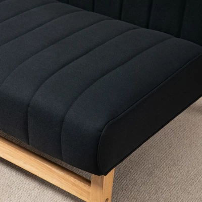 HOMCOM 42" Small Loveseat Sofa Couch For Bedroom, Living Room Furniture, Space-Saving 2 Seater Couch, Modern Couch Loveseat Upholstered 4 HOMCOM 42" Small Loveseat Sofa Couch For Bedroom, Living Room Furniture, Space-Saving 2 Seater Couch, Modern Couch Loveseat Upholstered - Image 4