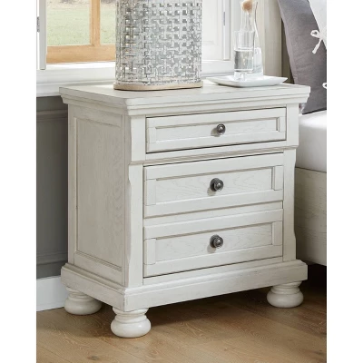 Robbinsdale 2 Drawer Nightstand White - Signature Design By Ashley 1 Robbinsdale 2 Drawer Nightstand White - Signature Design By Ashley