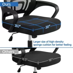 Yaheetech Adjustable Ergonomic Computer Chair Office Chair -Online Furniture Store GUEST 3cdbff90 deae 4003 bebc 45a06e4b43d1