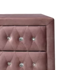 17" Reggie Nightstand Pink Fabric - Acme Furniture -Online Furniture Store GUEST 3cdc0e69 f0b1 4b85 88a5 a95921212e58