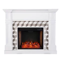 Budedar Fireplace With Marble Surround White - Aiden Lane -Online Furniture Store GUEST 3d901ce9 2981 499e 8f5f e8ba24445455