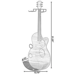 VintiquewiseBlack Metal Guitar Shaped Wine Rack Holder For Living Room, Dining, Or Entryway 8 VintiquewiseBlack Metal Guitar Shaped Wine Rack Holder For Living Room, Dining, Or Entryway -Online Furniture Store GUEST 3da1b886 929f 40ad 9f10 45d2788735e1