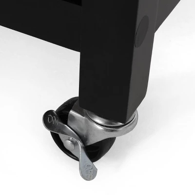 Maynard Contemporary Glass Paneled Kitchen Cart Natural/Black - Christopher Knight Home 10 Maynard Contemporary Glass Paneled Kitchen Cart Natural/Black - Christopher Knight Home - Image 10