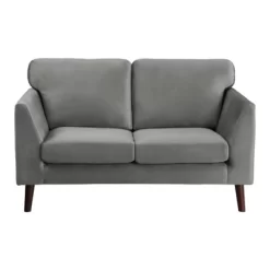 Tolley Velvet Loveseat In Gray - Lexicon -Online Furniture Store GUEST 418ae34e d554 4cc8 ac82 e28264eefbb0