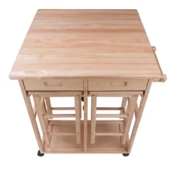 3pc Suzanne Space Save Extendable Dining Table Set Beech - Winsome -Online Furniture Store GUEST 42b01426 7646 461e b9e2 7ac7590c82cd