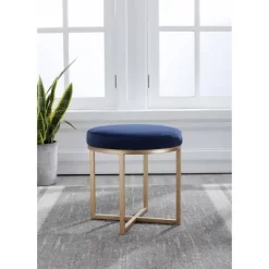 18" Round Ottoman With Metal Base - WOVENBYRD 14 18" Round Ottoman With Metal Base - WOVENBYRD -Online Furniture Store GUEST 44968483 e88d 497f 9389 87cbb2aca4eb