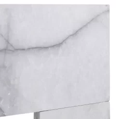 Dridun Faux Marble Fireplace White/Gray - Aiden Lane -Online Furniture Store GUEST 454cb0b8 86c3 4279 9c8f e669a93a719d