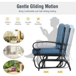 Tangkula 2-Person Outdoor Bench Patio Swing Glider Chair With Cushions Rocking Chair Cushioned Sofa 14 Tangkula 2-Person Outdoor Bench Patio Swing Glider Chair With Cushions Rocking Chair Cushioned Sofa -Online Furniture Store GUEST 4598f683 5bc6 4294 ba8d 773feb619aec