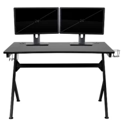 Flash Furniture Gaming Desk And Racing Chair Set With Cup Holder, Headphone Hook & 2 Wire Management Holes -Online Furniture Store GUEST 45a4edb4 1f20 4084 9397 0309adc0f940 1