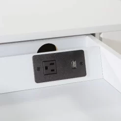 Broadway Desk White Gloss - OSP Home Furnishings -Online Furniture Store GUEST 483cf5a3 a2da 4397 8a6f fd0af3ad7550