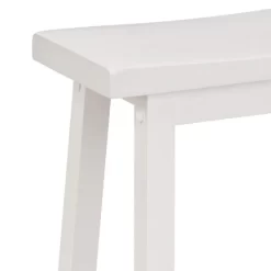 PJ Wood Classic Saddle Seat 29'' Kitchen Bar Counter Stool With Backless Seat & 4 Square Legs, For Homes, Dining Spaces, And Bars, White (4 Pack) -Online Furniture Store GUEST 48a99c0d 3bc2 4615 a55a 8d616e0f63ed