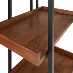 Felicia Rustic Industrial Metal/Wood Etagere Bookshelf - Inspire Q -Online Furniture Store GUEST 49682d08 8d51 46cf 8dd5 406d820c0ea6