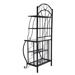 Valencia Baker Rack Storage Unit Metal/Black - Boraam Industries -Online Furniture Store GUEST 4991175e 2ba5 4f89 8c78 372bcee0ff74