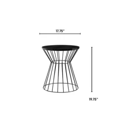 Lulu Side Table French Black - Adore Decor -Online Furniture Store GUEST 49a89888 67ed 425c a596 6f32f4dcb4e6