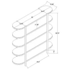 57" Portola Hills 5 Shelf Horizontal Bookcase - Threshold™ Designed With Studio McGee 16 57" Portola Hills 5 Shelf Horizontal Bookcase - Threshold™ Designed With Studio McGee -Online Furniture Store GUEST 4a1c7b50 180c 4afa a05b f287b4db2a71