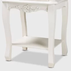 Amalie 2 Drawer Wood Nightstand White/Oak - Baxton Studio -Online Furniture Store GUEST 4a3fb85e cc04 4257 b9e8 0d753b845318