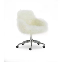 Fiona Chrome Base Office Chair - Linon -Online Furniture Store GUEST 4ba59086 8d2d 4b72 8b66 35669422e61d