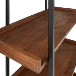 Felicia Rustic Industrial Metal/Wood Etagere Bookshelf - Inspire Q -Online Furniture Store GUEST 4bc8c769 591f 43a3 a29a 637f21f1c984