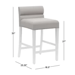 27" Desco Wood Upholstered Counter Height Barstool White - Hillsdale Furniture -Online Furniture Store GUEST 4c62012d 3d3a 4bd4 a3de 044277e6af30