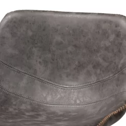 Set Of 2 Tani Faux Leather Upholstered Metal Barstools Gray/Black - Baxton Studio -Online Furniture Store GUEST 4c6296bb a429 4404 99a5 e45a441cd49d