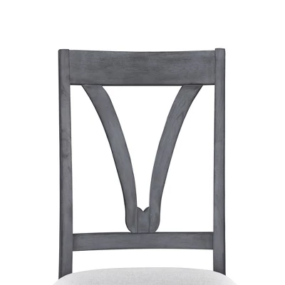 Mid-Century Wood 5-Piece Dining Table Set With 4 Upholstered Dining Chairs-ModernLuxe 13 Mid-Century Wood 5-Piece Dining Table Set With 4 Upholstered Dining Chairs-ModernLuxe - Image 13