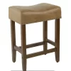 24" Rumford Saddle Counter Height Barstool With Wood Leg - Threshold™