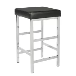 26" Chrome Backless Counter Height Barstool - OSP Home Furnishings 6 26" Chrome Backless Counter Height Barstool - OSP Home Furnishings -Online Furniture Store GUEST 4ec6b49a 3aa8 4ebb 973e 79c30676b456