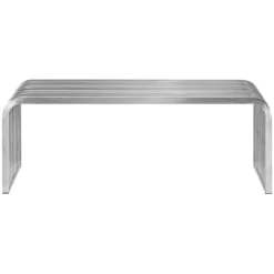 Pipe Stainless Steel Bench - Modway -Online Furniture Store GUEST 4f132528 dda1 4be2 bd18 ea5885bcb991