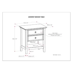Halifax Bedside Table - WyndenHall -Online Furniture Store GUEST 4feb1f12 ec7e 4dfe b146 fa4f926612d6
