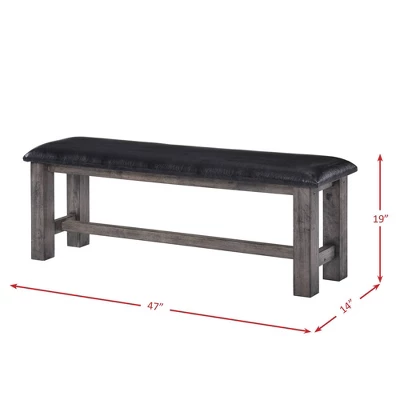 6pc Grayson Extendable Dining Table With Padded Seats Gray Oak - Picket House Furnishings 14 6pc Grayson Extendable Dining Table With Padded Seats Gray Oak - Picket House Furnishings - Image 14