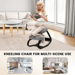 Costway Rocking Kneeling Chair Ergonomic Posture Correcting Back Pain Padded Cushion -Online Furniture Store GUEST 51454765 ff66 414c 99a4 f389cf4b5bee