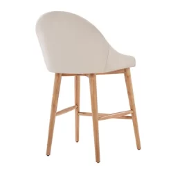 Set Of 2 24" Conrad Natural Danish Modern Counter Chair - Inspire Q -Online Furniture Store GUEST 51830fc3 3b52 4a86 b97f c60edaf108e0
