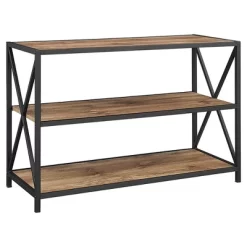 25.62" X Frame Metal And Wood Media Bookshelf - Saracina Home 18 25.62" X Frame Metal And Wood Media Bookshelf - Saracina Home -Online Furniture Store GUEST 52dc6235 5678 4183 9fa3 c366355d431d
