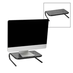 Mind Reader 2pk Metal Monitor Stand And Riser Black -Online Furniture Store GUEST 5313f651 5ad5 4f09 aa2c f326b2ae403e