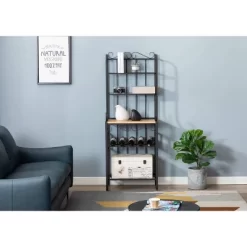 Praha Bakers Rack Black - Boraam -Online Furniture Store GUEST 539b00c5 e3ab 45e8 9597 c3e788ab660c