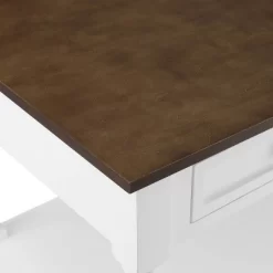 Caitlyn Wood Top Kitchen Island White/Dark Brown - Crosley -Online Furniture Store GUEST 5634cec5 352d 496e ae40 1730952ea52a