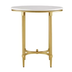 Bordeaux End Table White/Gold -Online Furniture Store GUEST 56e4c405 cf66 423c a356 0ff5c37fdd11