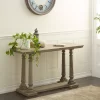 Wood Console Table Light Brown - Olivia & May