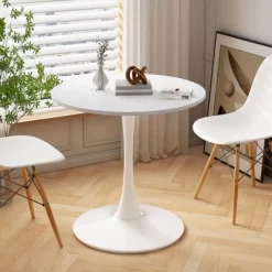 31.5'' Haven Small Round Dining Table With Metal Pedestal Dining Table Base-Maison Boucle -Online Furniture Store GUEST 58a59b53 3d8c 4122 9b62 92f1b7922772