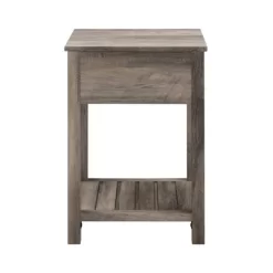 June Rustic Transitional Square Nightstand With Lower Shelf - Saracina Home -Online Furniture Store GUEST 58d46603 9289 4d8b bba2 c2a3030f9be6