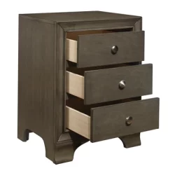 Centralia 3-Drawers Transitional Wood Nightstand In Gray - Lexicon -Online Furniture Store GUEST 5983844c d3e5 46a4 8f3d e422e6473aef