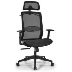 Tangkula High Back Mesh Office Chair Ergonomic Executive Chair Swivel Computer Task Chair W/ Headrest Black/ Gray -Online Furniture Store GUEST 5a7c2c0b 27df 462e 9e8d 66820db196ad