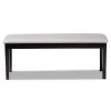 Teresa Fabric Upholstered And Wood Dining Bench - Baxton Studio