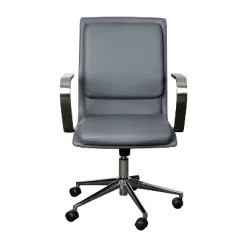 Emma And Oliver Modern Upholstered Mid-Back Home Office Chair With Arms And 5 Star Base -Online Furniture Store GUEST 5c3bba57 4f9b 491b 9d61 54f88dae8936