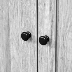 HOMCOM 63.5" Kitchen Buffet With Hutch, Pantry Storage Cabinet With 4 Shelves, Drawers, Framed Glass Doors, Open Microwave Countertop, Ash Gray -Online Furniture Store GUEST 5d15006c 8503 4982 9e95 e120c54af213