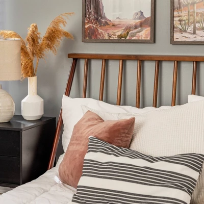 Boho Solid Wood Spindle Platform Bed - Saracina Home 10 Boho Solid Wood Spindle Platform Bed - Saracina Home - Image 10