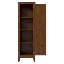 Hagar Single Door Storage Pantry Cabinet Pine - Room And Joy