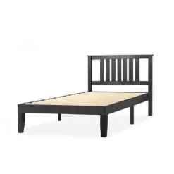14" Marley Solid Wood Platform Bed With Paneled Headboard Black - Mellow -Online Furniture Store GUEST 5ecddab2 0567 4589 bea8 b587a0cacbbb
