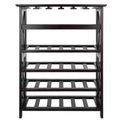 Rio 24 Bottles Wine Rack Wood/Espresso - Winsome -Online Furniture Store GUEST 61882e07 b196 41e3 a2fc 0ced8e830a5e
